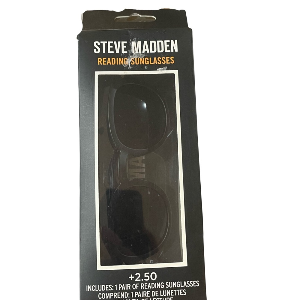 Steve Madden Black reading Sunglasses +2.50